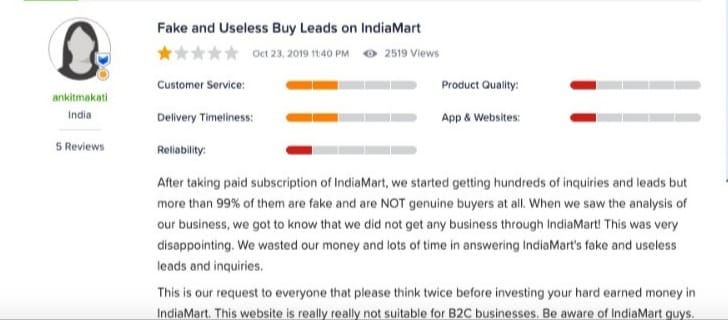 IndiaMart’s Exploitative Tactics: Fake Leads, Unjustified Service Suspensions, and Unanswered Seller Complaints