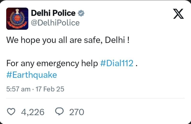 Earthquake of 4.0 Magnitude Hits Delhi-NCR and Bihar