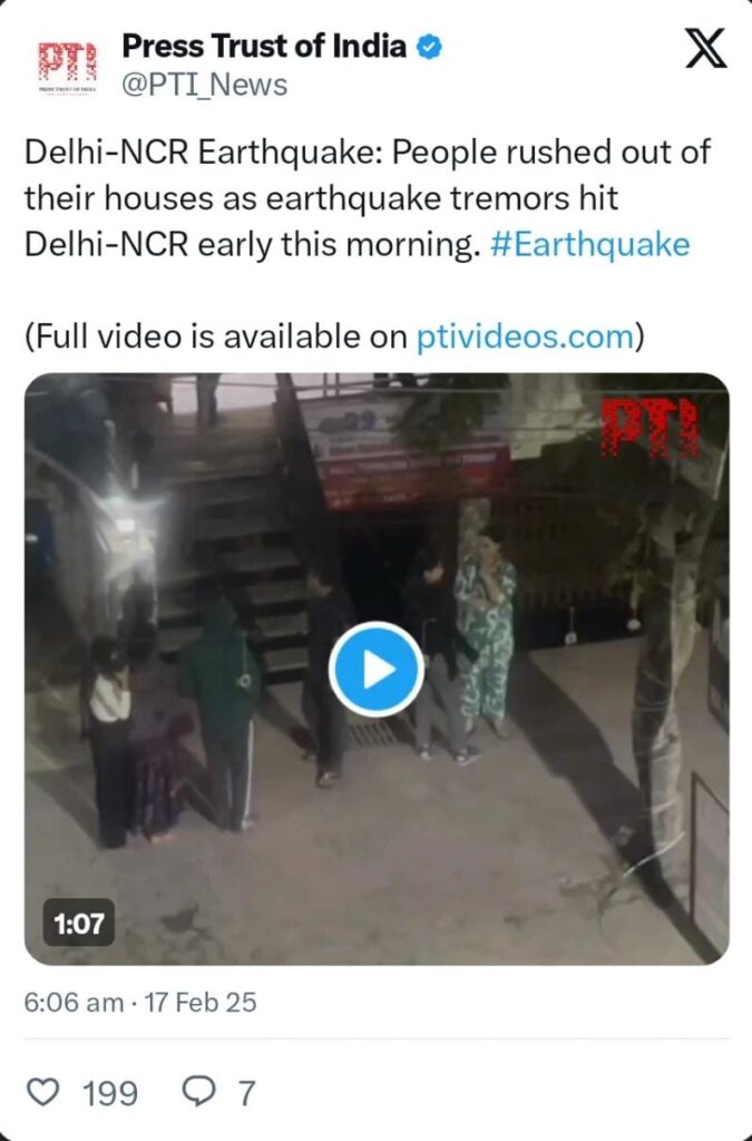Earthquake of 4.0 Magnitude Hits Delhi-NCR and Bihar