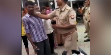 Agra Shocker: Inspector Caught on Camera Slapping Shopkeeper, Sparks Outrage 2025