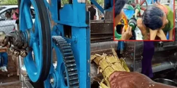 Close Call: Woman Rescued After Hair Gets Stuck in Sugarcane Machine in Telangana 2025