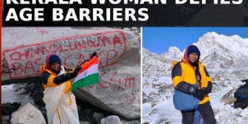 Kerala Woman, 59, Conquers Mount Everest with YouTube Training, Inspiring the World