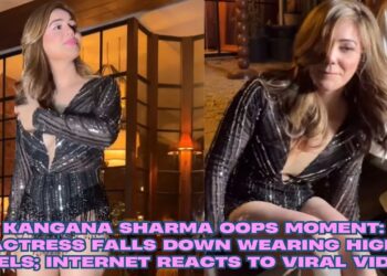When Glam Turns to Oops: Kangana Sharma’s Heel Mishap Steals the Spotlight