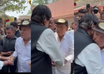 Emotional Reunion: Salim Khan’s Face Lights Up as Amitabh Bachchan Arrives at Manoj Kumar’s Funeral 2025