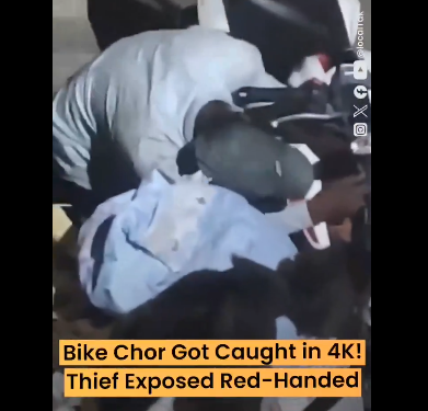 Bike Thief Caught in 4K: Locals Chase Down Suspect in Broad Daylight Drama Gone Viral