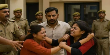 Love Triangle Turns Turbulent: Two Wives Clash Over One Husband Outside Meerut Police Station 2025
