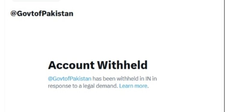 India Suspends Access to Official X Account of Pakistan Government Following Pahalgam Terror Attack