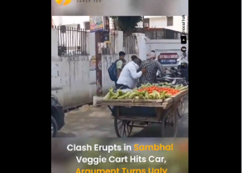 Minor Dent, Major Clash: Veggie Cart Brushes Car, Sparks Heated Argument in Sambhal 2025