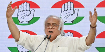 Congress general secretary jairam ramesh addresses a press conference on caste census