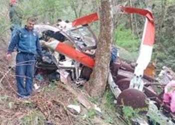 Helicopter Crash Near Gangnani, Uttarkashi