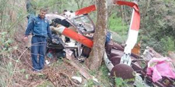 Helicopter Crash Near Gangnani, Uttarkashi