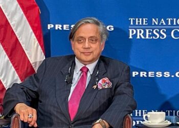 Shashi Tharoor, speaking in Washington DC, said that the colour of sindoor is not very different from the colour of blood and even used the Hindi expression 'khoon ka badla khoon' and said that here it was 'sindoor ka badla khoon', meaning blood in response to what the terrorists have done to the sindoor.