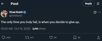 Virat Kohli's viral X post before IND vs AUS ODI series turns out to be an ad