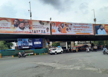 Is Shinde Sena’s poster in Mumbai’s BKC targeted against the BJP? Ahead of local bodies polls, there’s more to them than meets the eye