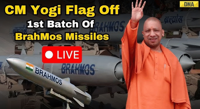 Rajnath Singh, CM Yogi flag off first batch of BrahMos missiles manufactured by Lucknow unit