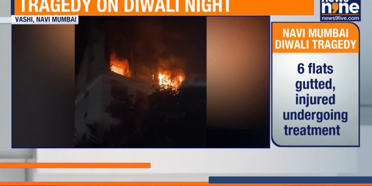 Fire at Navi Mumbai building on Diwali night kills four, including 6-year-old
