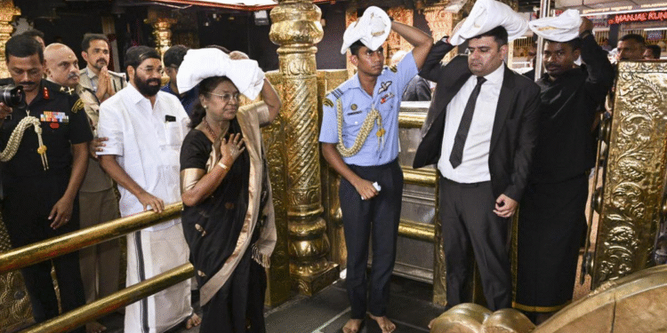 Kerala DySP’s WhatsApp post on President’s Sabarimala visit sparks controversy